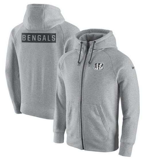 Men's Cincinnati Bengals Nike Gridiron Gray 2.0 Full-Zip Hoodie - Ash FengYun,We sell and wholesale Men's Cincinnati Bengals Nike Gridiron Gray 2.0 Full-Zip Hoodie - Ash FengYun on line form chian!